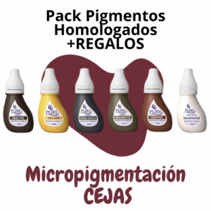 PACK PIGMENTOS HOMOLOGADOS MICROPIGMENTACIÓN CEJAS