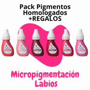 PACK PIGMENTOS HOMOLOGADOS MICROPIGMENTACIÓN LABIOS