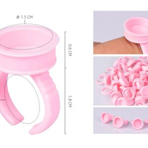 25 ANILLOS PORTAPIGMENTO COLOR ROSA